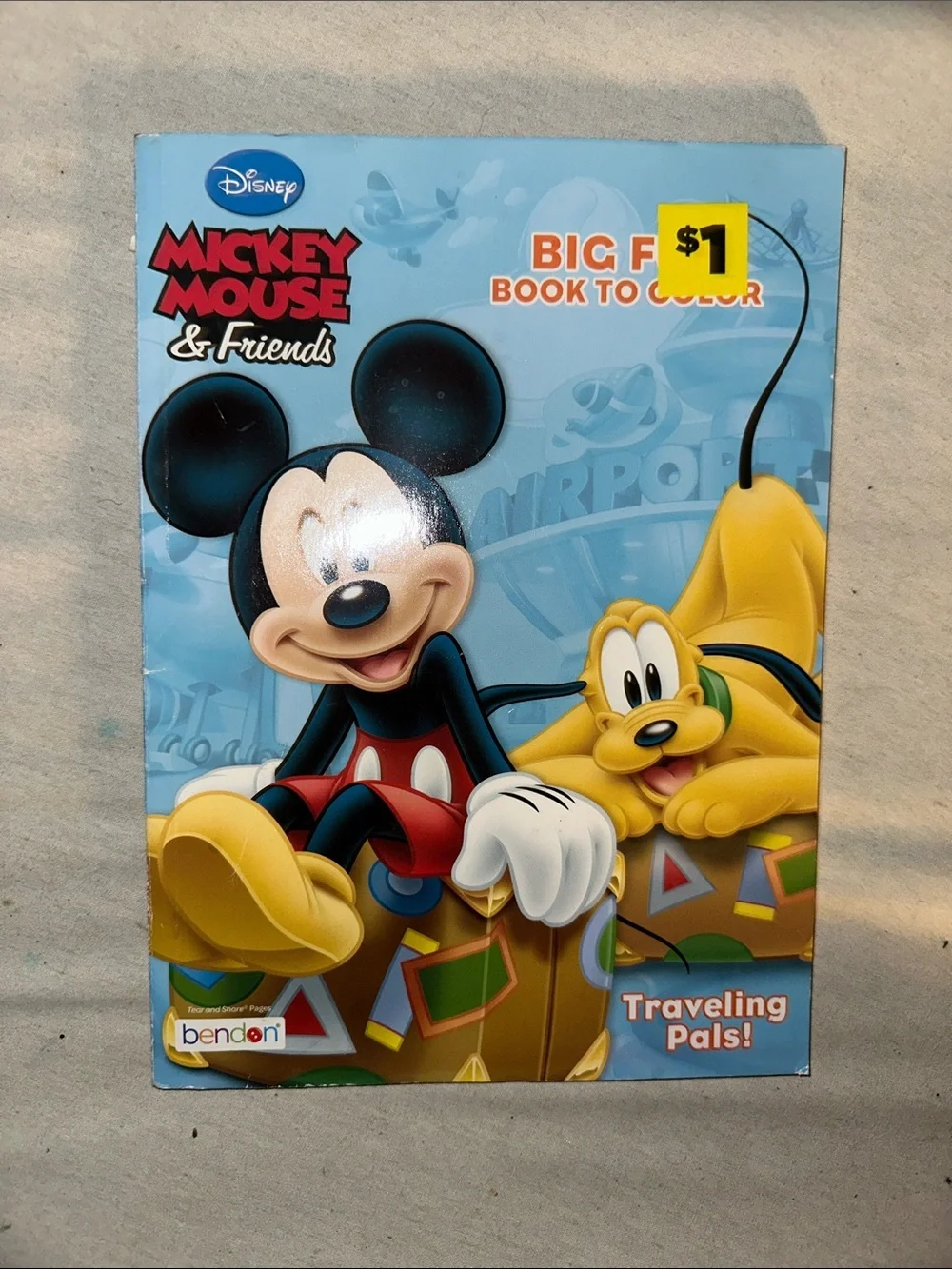 Vintage Collectible Disney Mickey Mouse & Friends Coloring Book